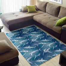 Load image into Gallery viewer, Shark hand drawn Area Rug
