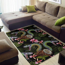 Load image into Gallery viewer, Snake Leaves Coconut Pattern Area Rug
