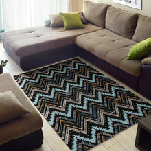 Load image into Gallery viewer, Zigzag Chevron African Afro Dashiki Adinkra Kente Area Rug

