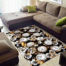 Load image into Gallery viewer, Clock Flower Pattern Area Rug
