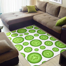 Load image into Gallery viewer, Sliced Cucumber Pattern Area Rug
