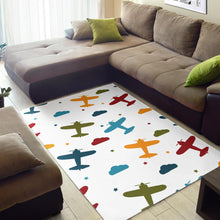 Load image into Gallery viewer, Airplane star cloud colorful Area Rug
