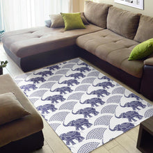 Load image into Gallery viewer, Elephant Pattern Background Area Rug
