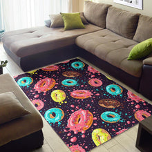 Load image into Gallery viewer, Colorful donut glaze pattern Area Rug
