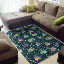 Load image into Gallery viewer, Cactus glass terrarium pattern Area Rug
