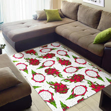 Load image into Gallery viewer, dragon fruits white background Area Rug
