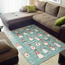 Load image into Gallery viewer, Cute snowman pattern Area Rug
