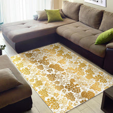 Load image into Gallery viewer, Gold grape pattern Area Rug
