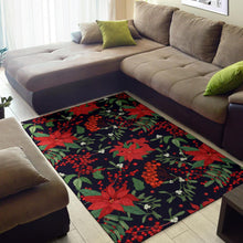Load image into Gallery viewer, Poinsettia Pattern Print Design POT02 Area Rugs
