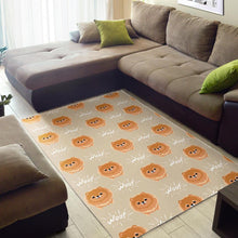 Load image into Gallery viewer, Cute brown pomeranian puppy  Area Rug
