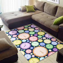 Load image into Gallery viewer, Colorful clock background Area Rug
