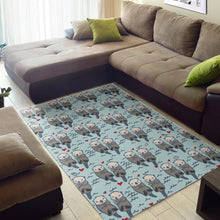 Load image into Gallery viewer, Lovely Sea Otter Pattern Area Rug
