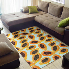 Load image into Gallery viewer, Watercolor papaya pattern Area Rug
