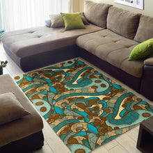 Load image into Gallery viewer, Coffee Bean Pattern Graphic Ornate Area Rug
