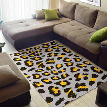 Load image into Gallery viewer, Gray Leopard print pattern Area Rug
