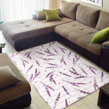 Load image into Gallery viewer, Lavender Pattern Stripe Background Area Rug

