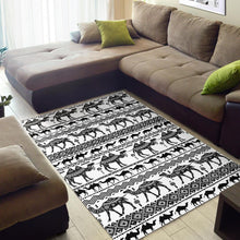 Load image into Gallery viewer, Camel polynesian tribal pattern Area Rug
