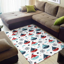 Load image into Gallery viewer, Cute color paper sailboat pattern Area Rug
