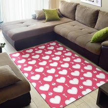 Load image into Gallery viewer, Heart Key Pattern Print Design HE09 Area Rugs
