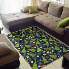 Load image into Gallery viewer, Christmas Tree Snowflake Pattern Area Rug
