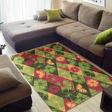 Load image into Gallery viewer, Cool Geometric lime pattern Area Rug
