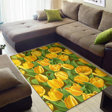 Load image into Gallery viewer, Tulip Yellow Pattern Print Design TP010 Area Rugs

