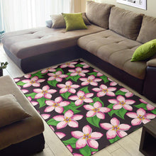 Load image into Gallery viewer, Pink Plumeria Pattern Print Design PM019 Area Rugs
