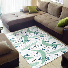 Load image into Gallery viewer, Crocodile diver pattern Area Rug
