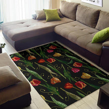 Load image into Gallery viewer, Tulip Embroidered Pattern Print Design TP01 Area Rugs
