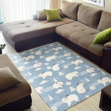 Load image into Gallery viewer, Cute polar bears Christmas decoration pattern Area Rug

