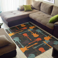 Load image into Gallery viewer, electric guitars pattern Area Rug
