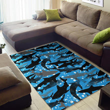 Load image into Gallery viewer, Shark Pattern Background Area Rug
