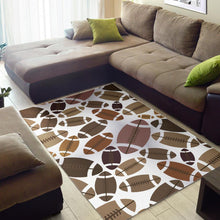 Load image into Gallery viewer, American football ball pattern Area Rug
