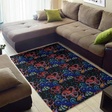 Load image into Gallery viewer, Octopus sea wave tropical fishe pattern Area Rug
