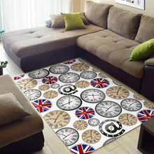Load image into Gallery viewer, Wall Clock UK Pattern Area Rug
