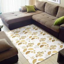 Load image into Gallery viewer, Gold Fan Japanese Pattern Area Rug
