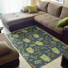 Load image into Gallery viewer, Cute owls leaves pattern Area Rug
