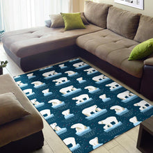 Load image into Gallery viewer, Polar Bear Pattern Print Design PB02 Area Rugs
