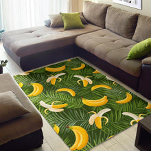 Load image into Gallery viewer, Banana Palm Leaves pattern Area Rug
