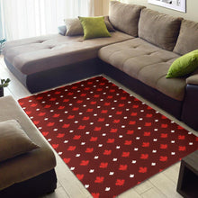 Load image into Gallery viewer, Canadian Maple Leaves Pattern background Area Rug
