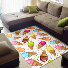 Load image into Gallery viewer, Color Ice Cream Cone Pattern Area Rug
