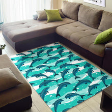 Load image into Gallery viewer, Dolphin sea pattern Area Rug
