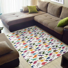 Load image into Gallery viewer, Colorful Dinosaur Pattern Area Rug
