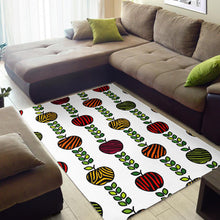 Load image into Gallery viewer, colorful apples leave zebra stripe Area Rug

