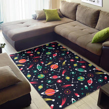 Load image into Gallery viewer, colorful space pattern planet star Area Rug
