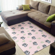Load image into Gallery viewer, cute raccoons leaves pattern Area Rug

