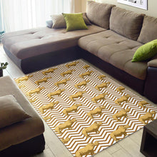 Load image into Gallery viewer, Rhino yellow theme pattern Area Rug

