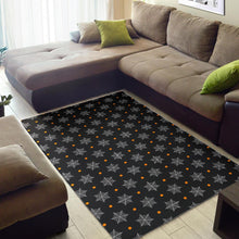 Load image into Gallery viewer, Cobweb Spider Web Pokka Dot Pattern Area Rug
