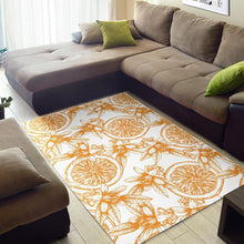 Load image into Gallery viewer, hand drawn orange fruit pattern Area Rug
