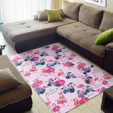 Load image into Gallery viewer, Flamingo Pink Pattern Area Rug

